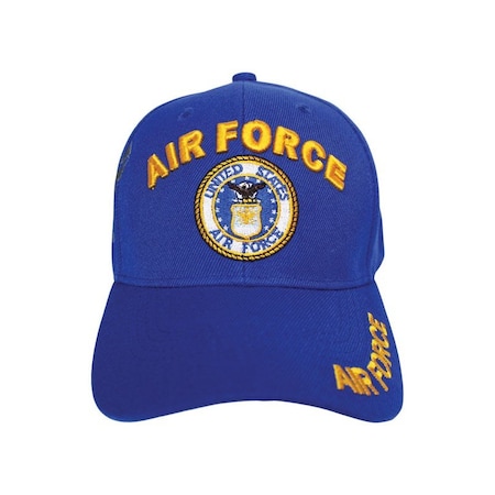 Jwm JWM U.S. Air Force Logo Baseball Cap Royal Blue One Size Fits All 07022